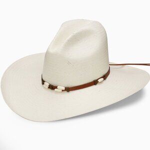NEW Resistol 6X Cisco Shantung Straw Cowboy Hat • Natural • 7 1/8 🤠🌾